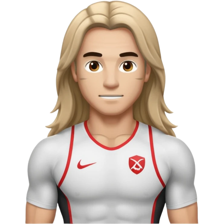 athlete with long hair emoji
