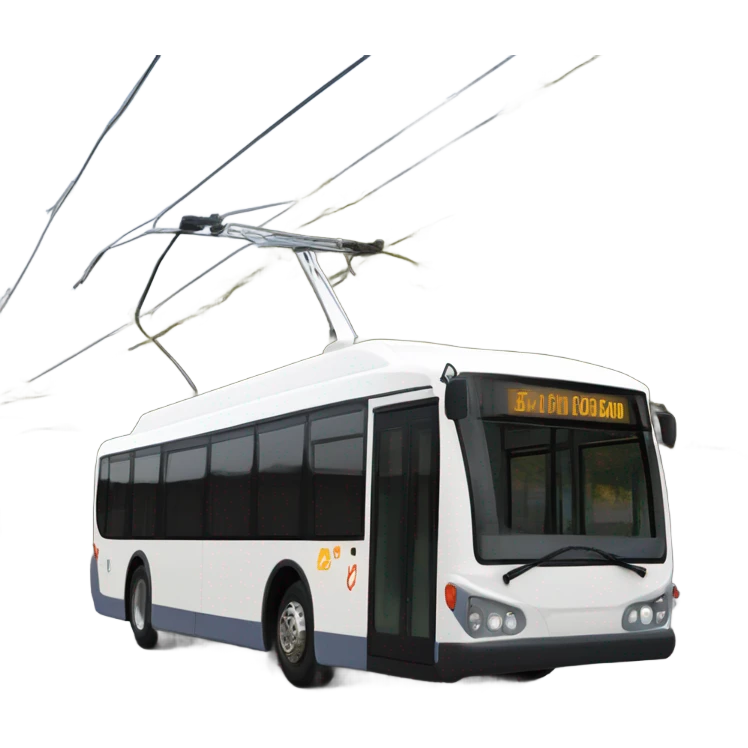 modern trolleybus emoji