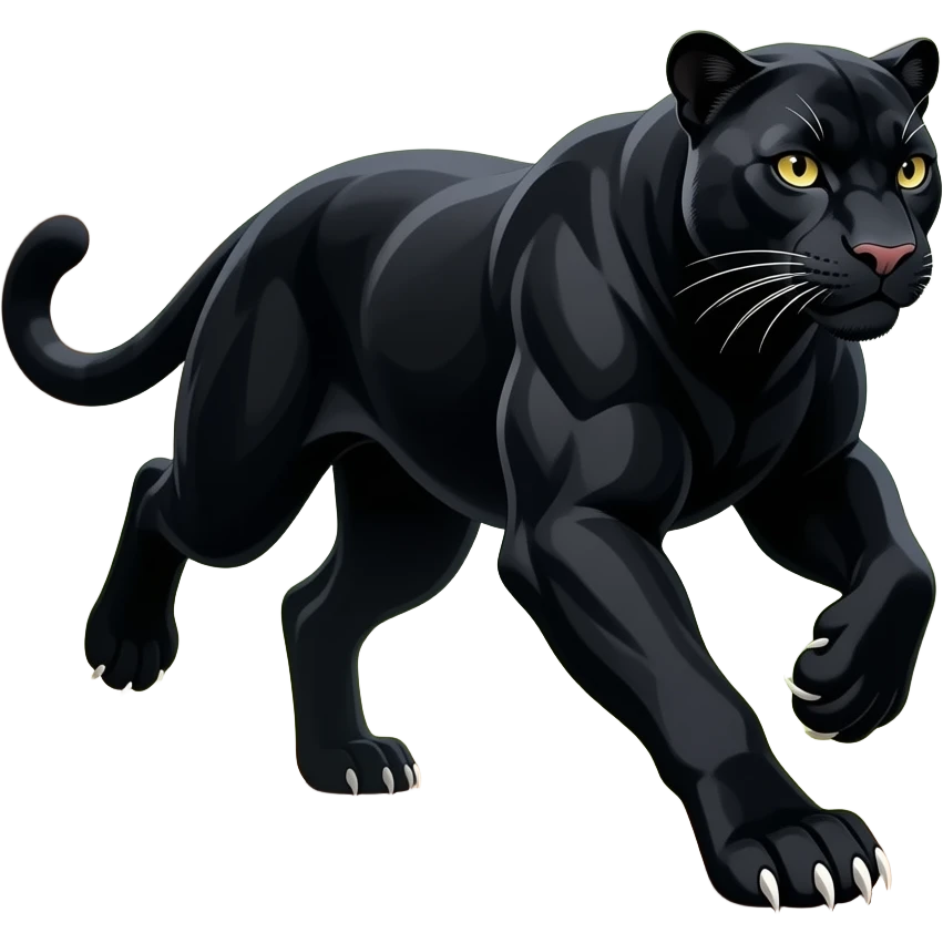 Running panther emoji