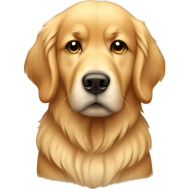 sad golden retriever emoji