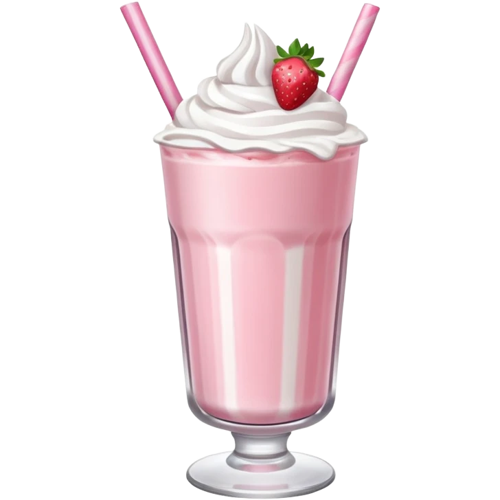 milkshake strawberry emoji