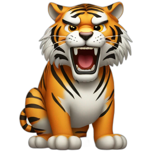 angry tiger emoji