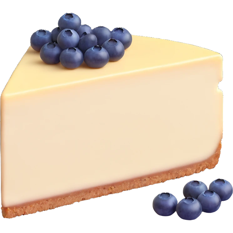 whole cheesecake with blueberries emoji