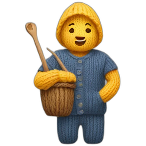 knit picking emoji