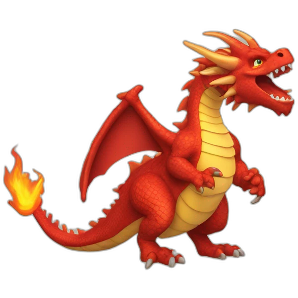 dragon-eevie-rouge-très-grand-flamme-queue emoji