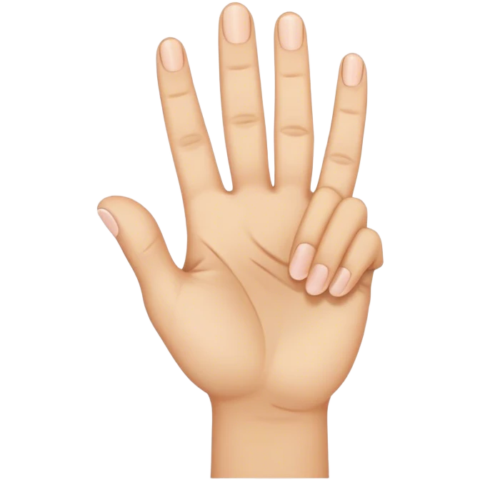 Hand emoji with the thumb and index finger making a circle, middle and ring finger crossed, and pinky finger just out emoji