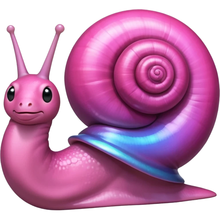 pink shiny snail emoji