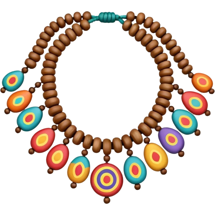 hippie necklace emoji