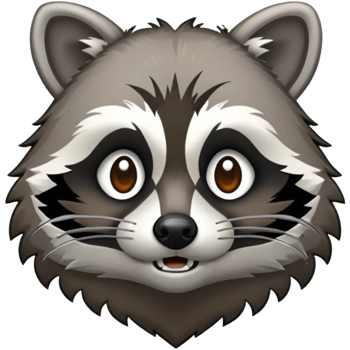 crack raccoon  emoji