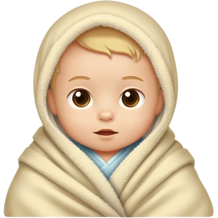 Baby rhink cozy in a blanket  emoji