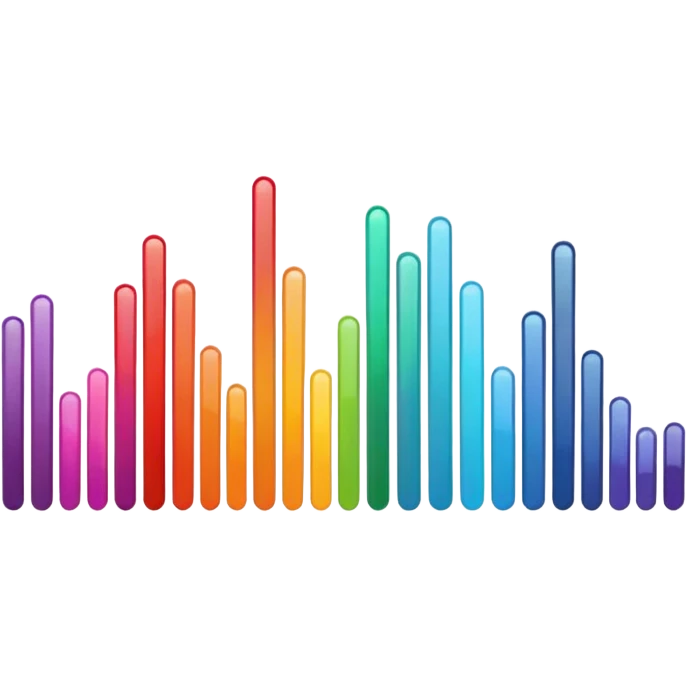black audio spectrum emoji