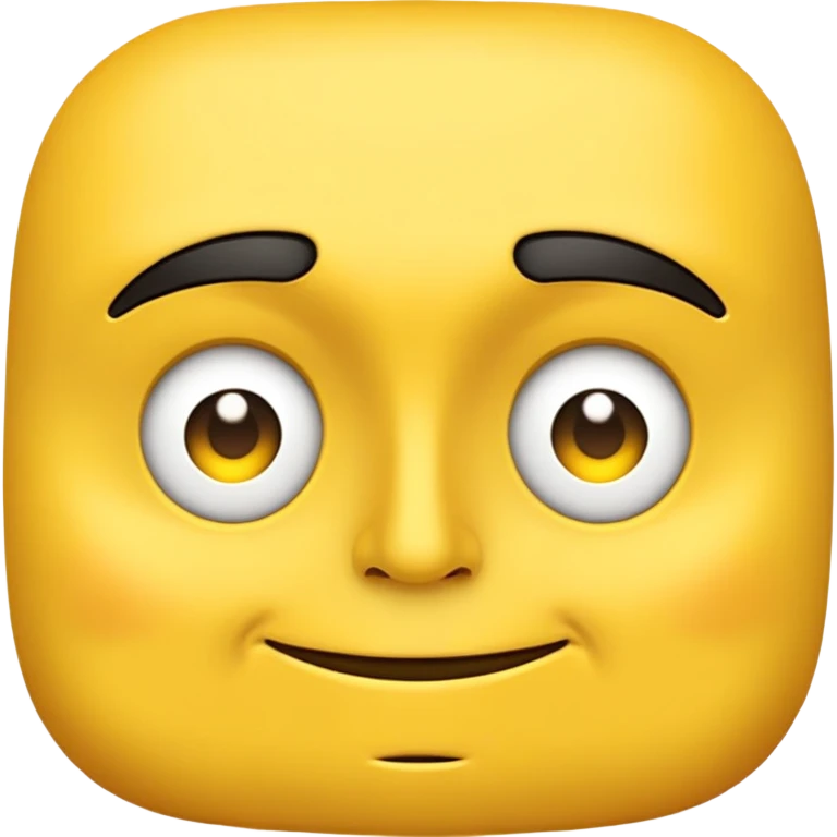 Condescending smug yellow face  emoji