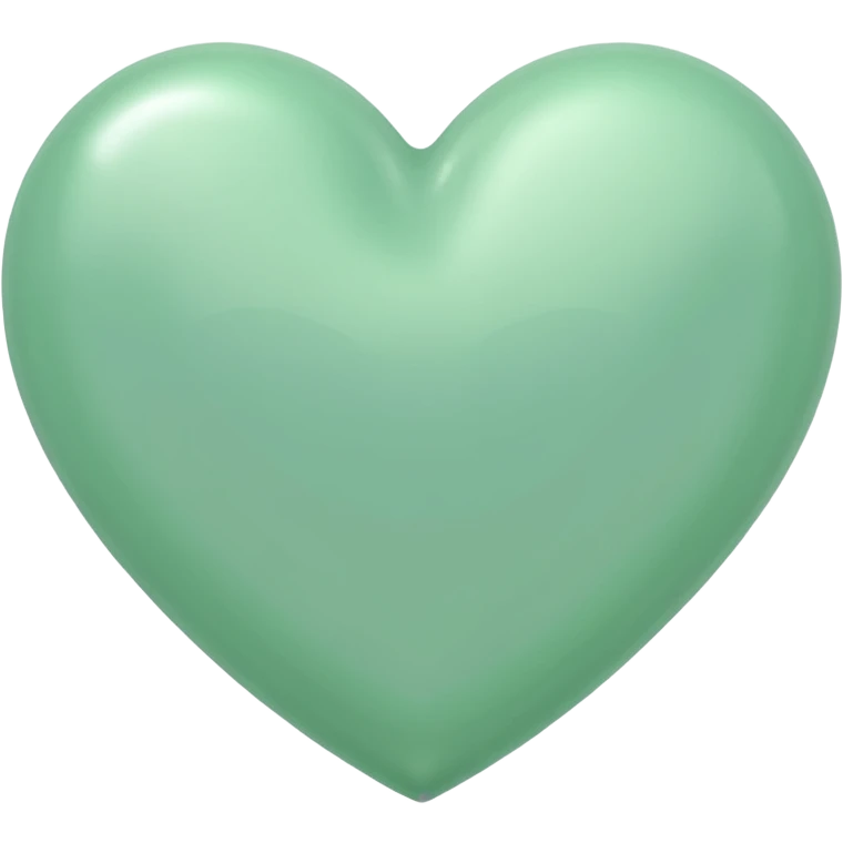 pastel green heart emoji