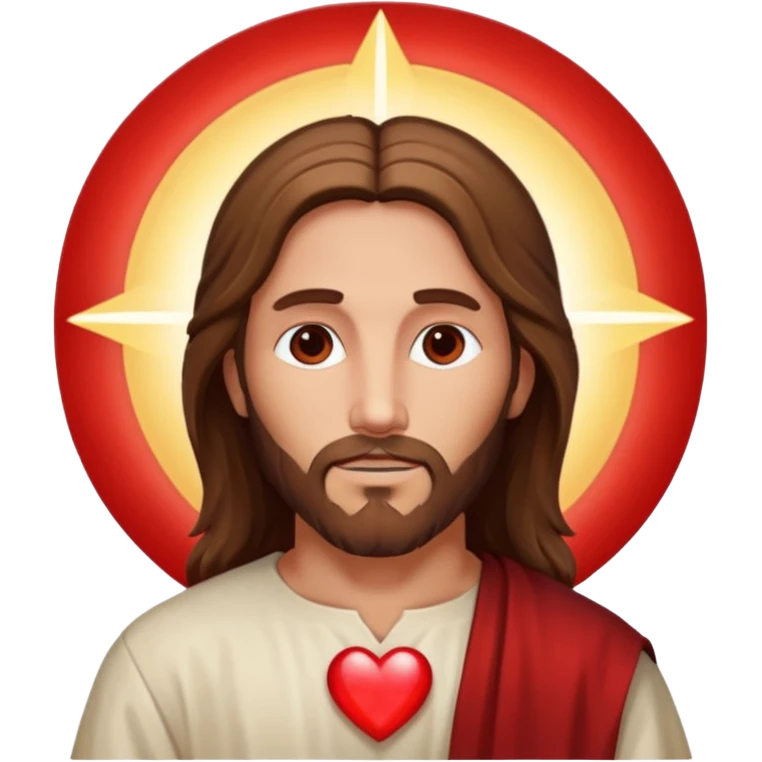 Jesus Christ with heart emoji