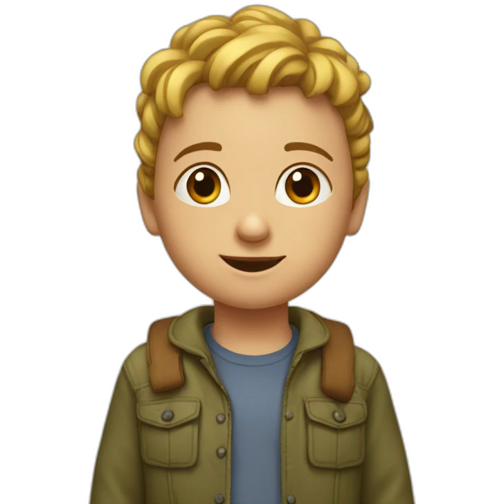 Enfant avec de grosses narines emoji