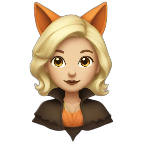 fox witch blonde emoji