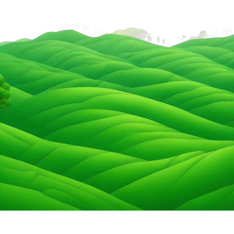 Rolling green hills emoji