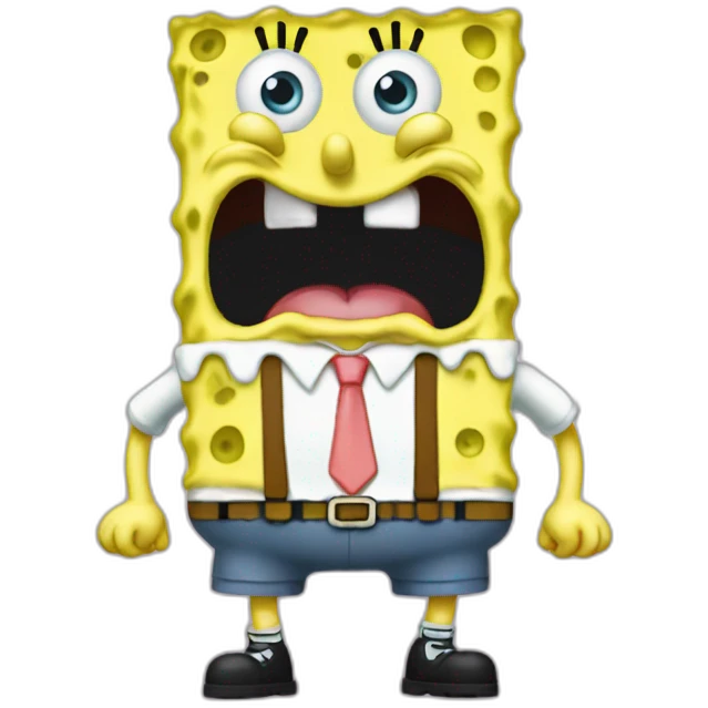 Spongebob squarepants imma headout emoji
