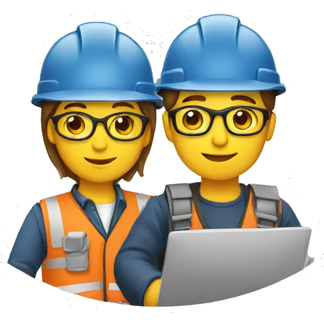 designer and engineer planning emoji