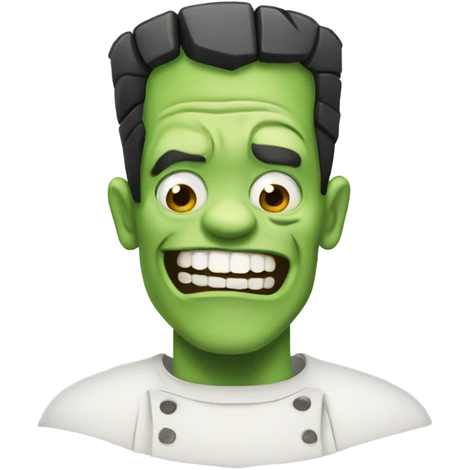 Frankenstein laughing emoji