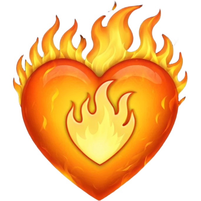 heart in fire emoji