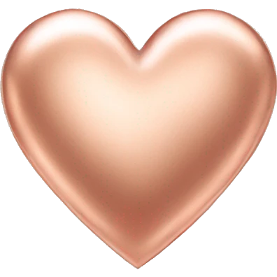 Rose gold heart  emoji