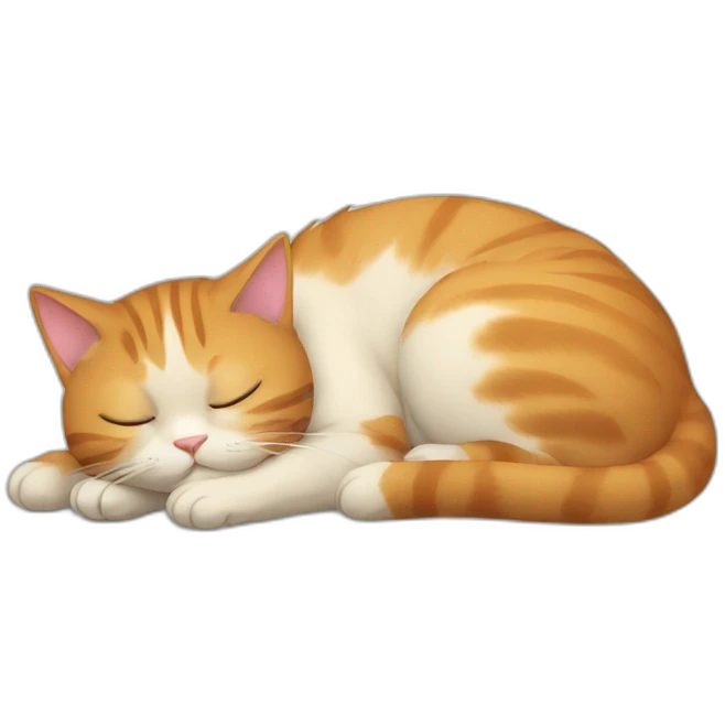 Cat sleeping emoji