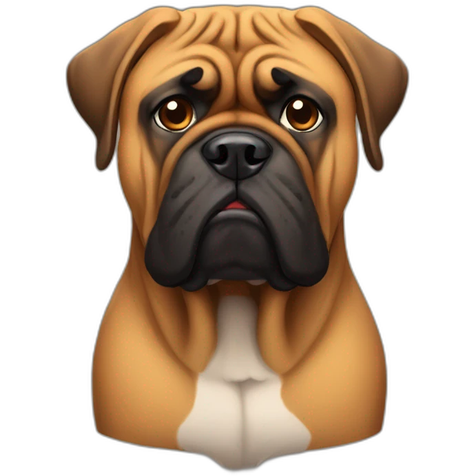 bullmastiff sad face emoji