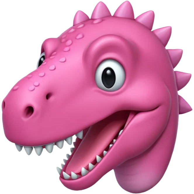 pink dinosaur head emoji