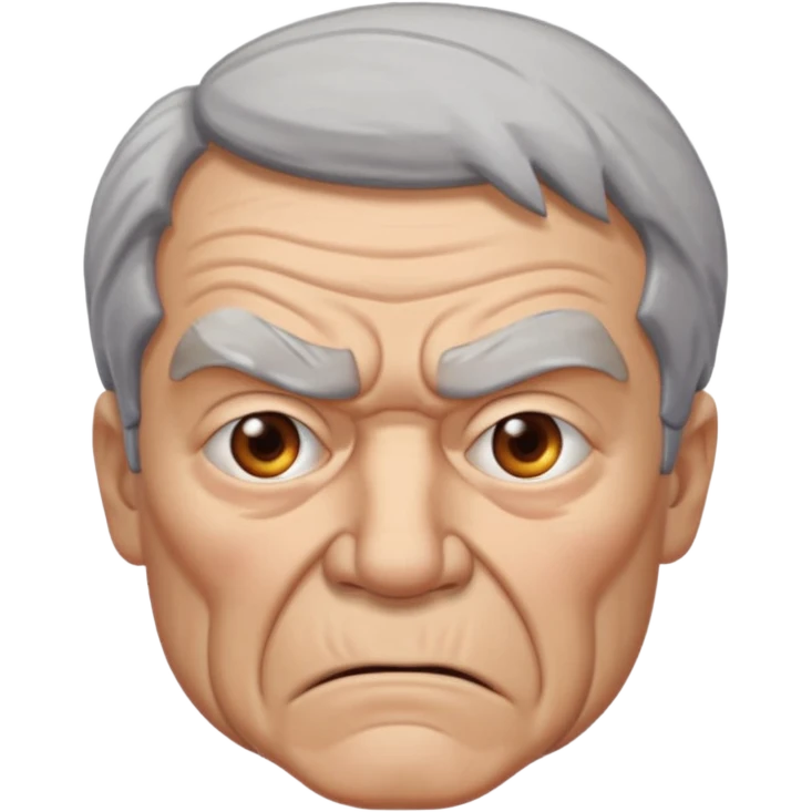 angry old man portrait emoji