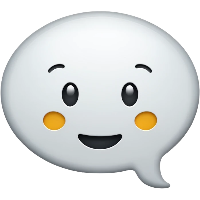 Speech bubble emoticon emoji