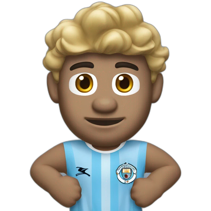 mario in manchester city jersey emoji
