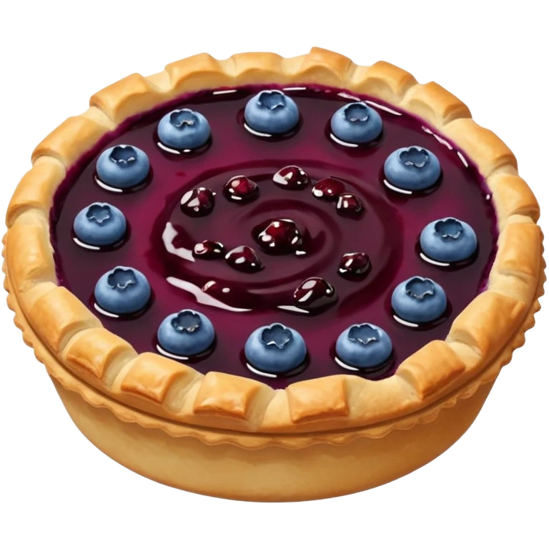 Make an emoji of a blueberry pastry (small) that's broken off a bit so you can see the blueberry jam emoji