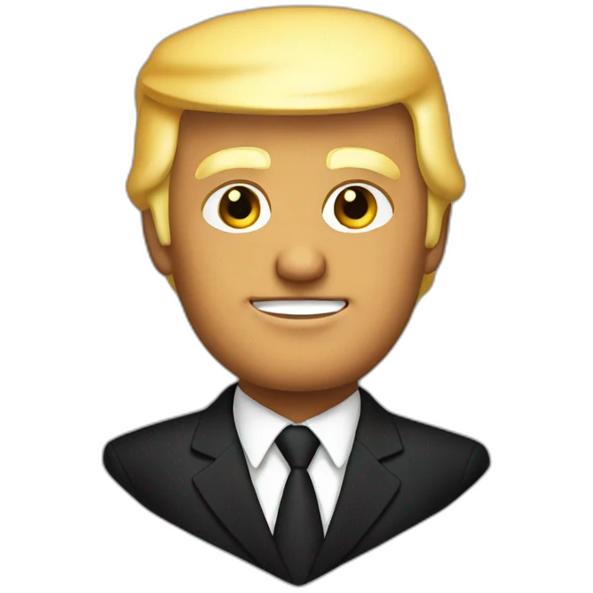 trump in black emoji