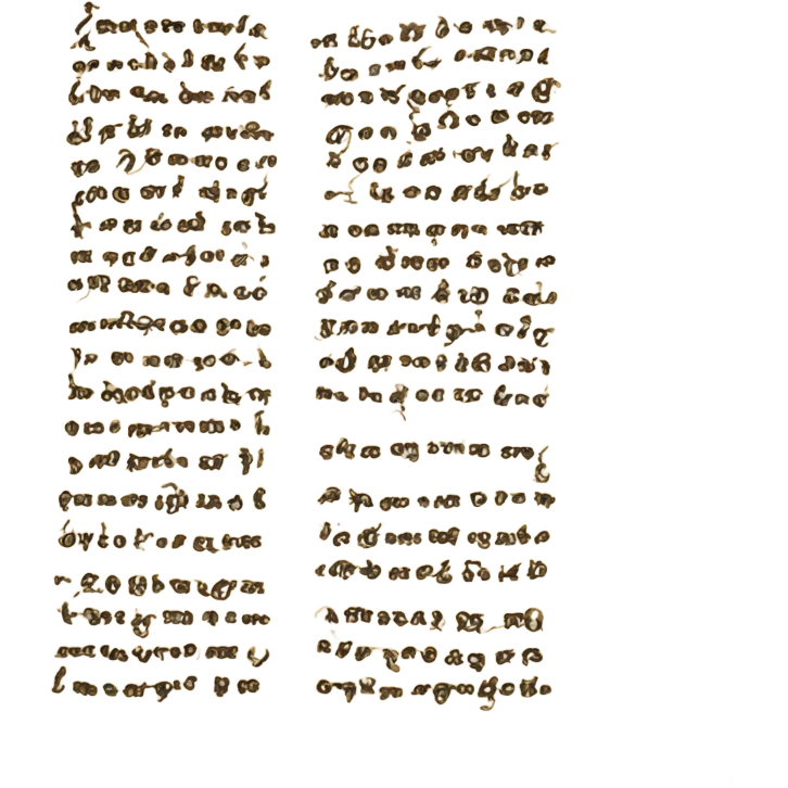 A manuscript emoji