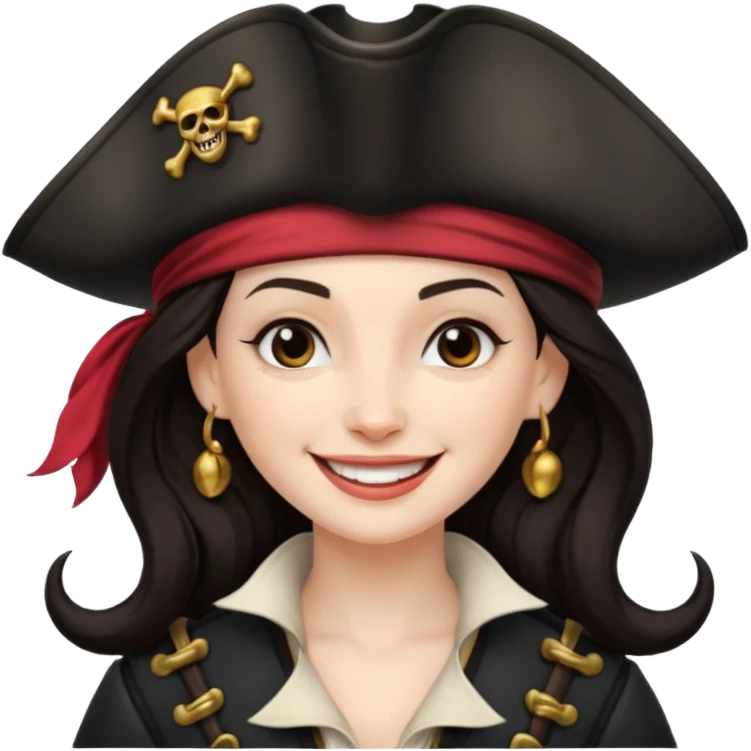 captain hook female dark hair emoji
