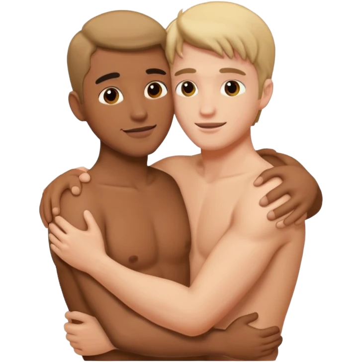 two naked men having sex  emoji