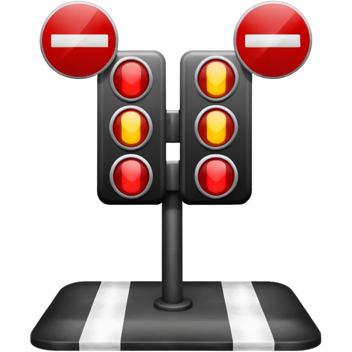Crosswalk Light icon , Red stop hand. emoji