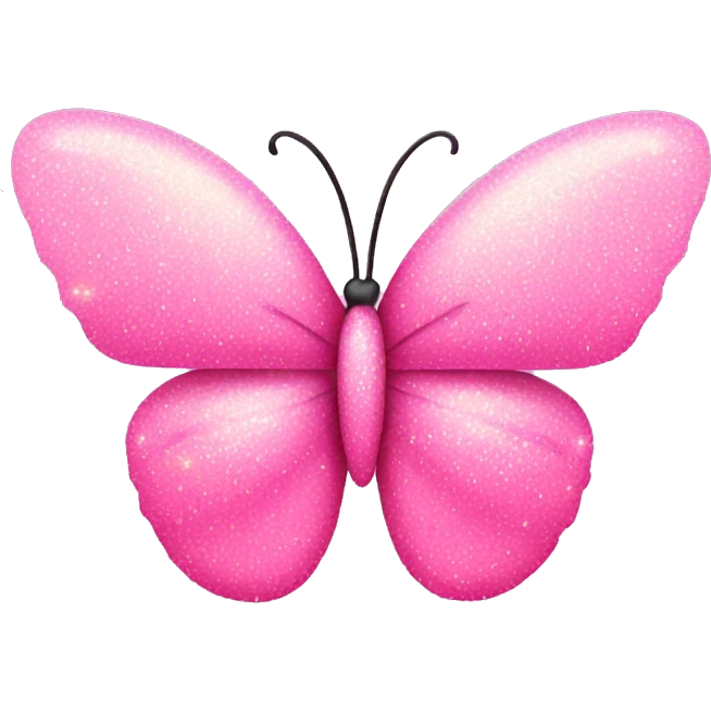 pink sparkle butterfly emoji