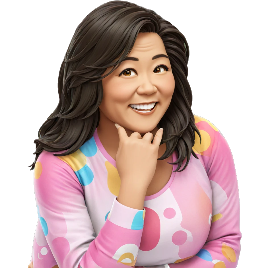 smiling girl with long hair emoji