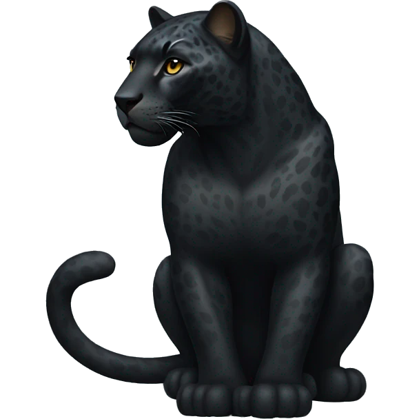 winged black jaguar emoji