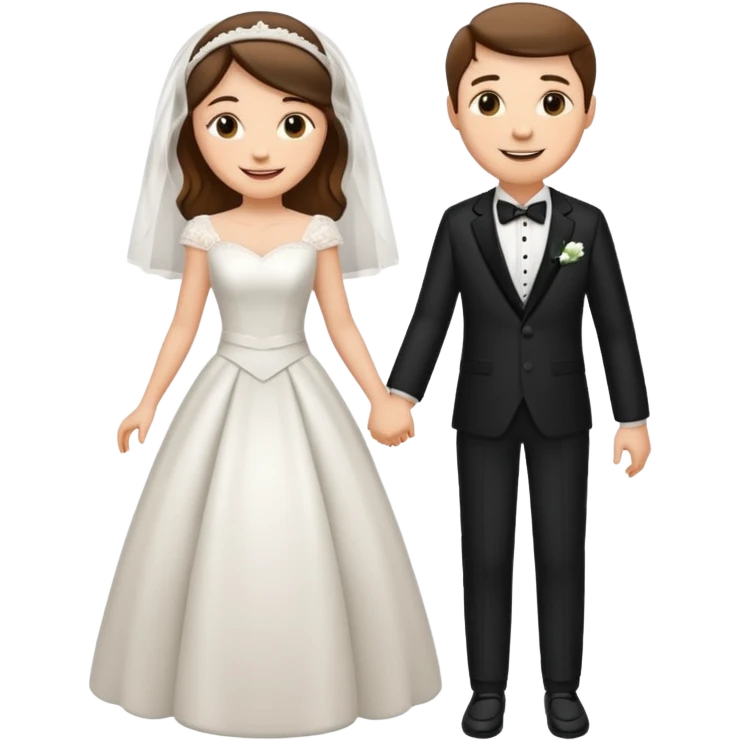 Wedding Modern Classic 2 people emoji