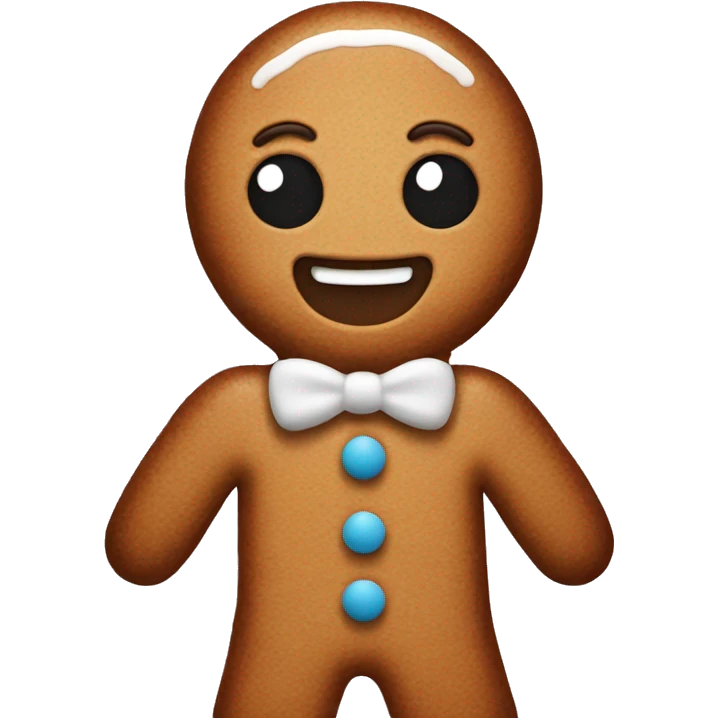 gingerbread man emoji