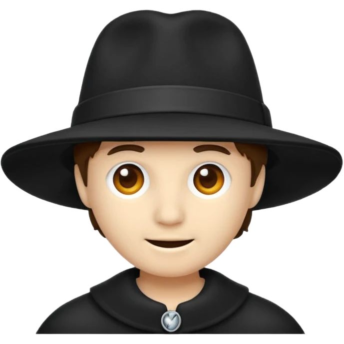 black hat emoji