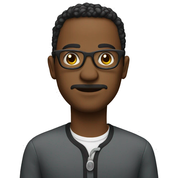 Coker with glasses  emoji