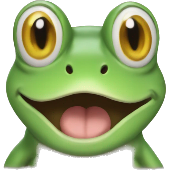 Meme frog in cat emoji