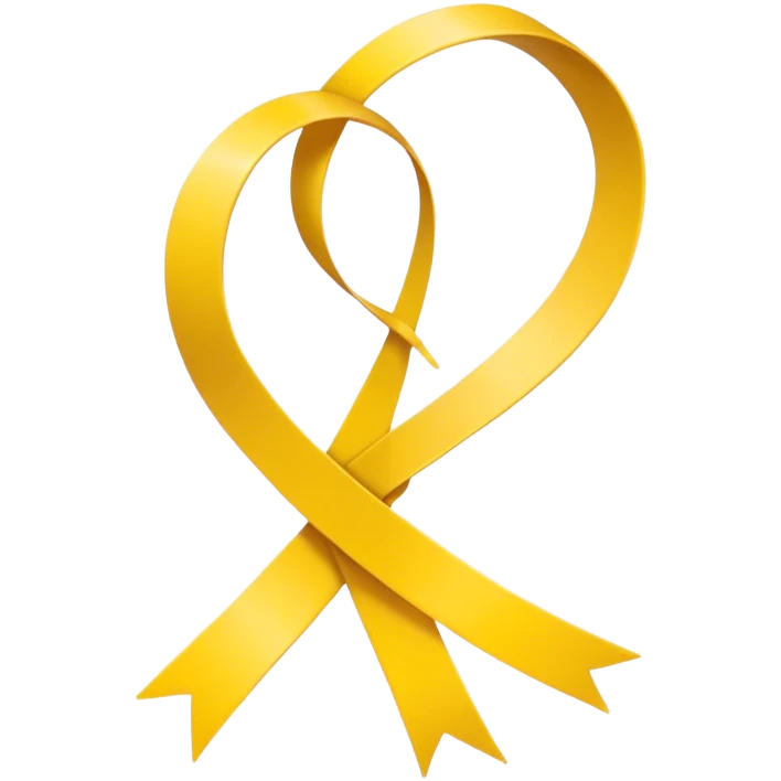 Yellow ribbon  emoji