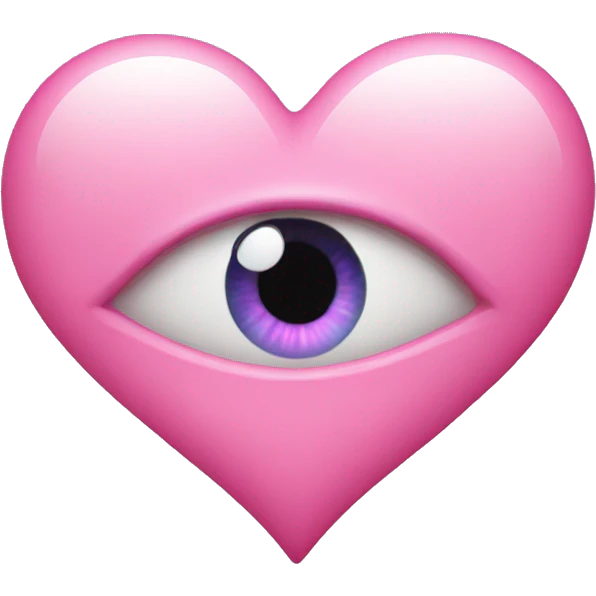 pink heart eye emoji emoji