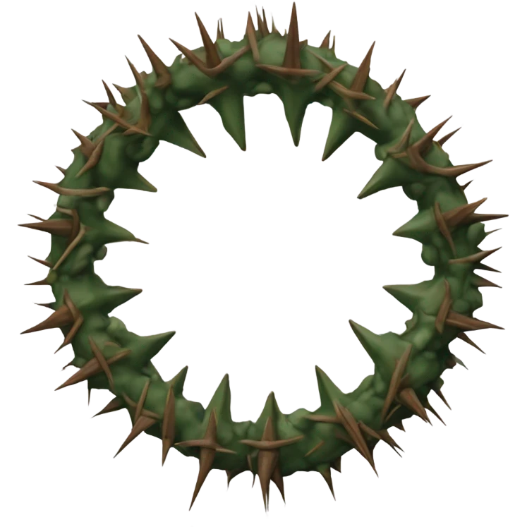 Crown of thorns emoji