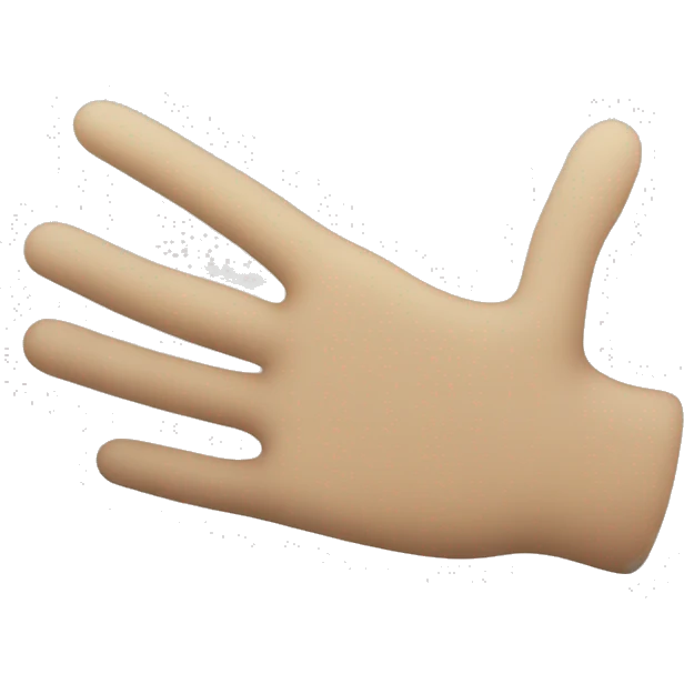un símbolo de mano... entrelaza sus dedos y pone su pulgar en la mano. que sea como iluminati emoji